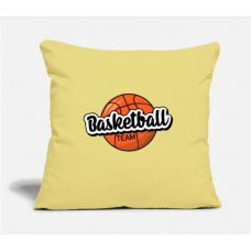 Basketball Washed Yellow Pillow