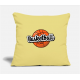 Basketball Washed Yellow Pillow