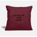 Christmas Burgundy Pillow