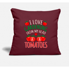 Tomato Burgundy Pillow