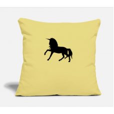 Unicorn Washed Yellow Pillow