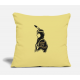 Woman Washed Yellow Pillow