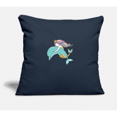 Mermaid Navy Pillow